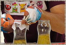 Sellando el envase